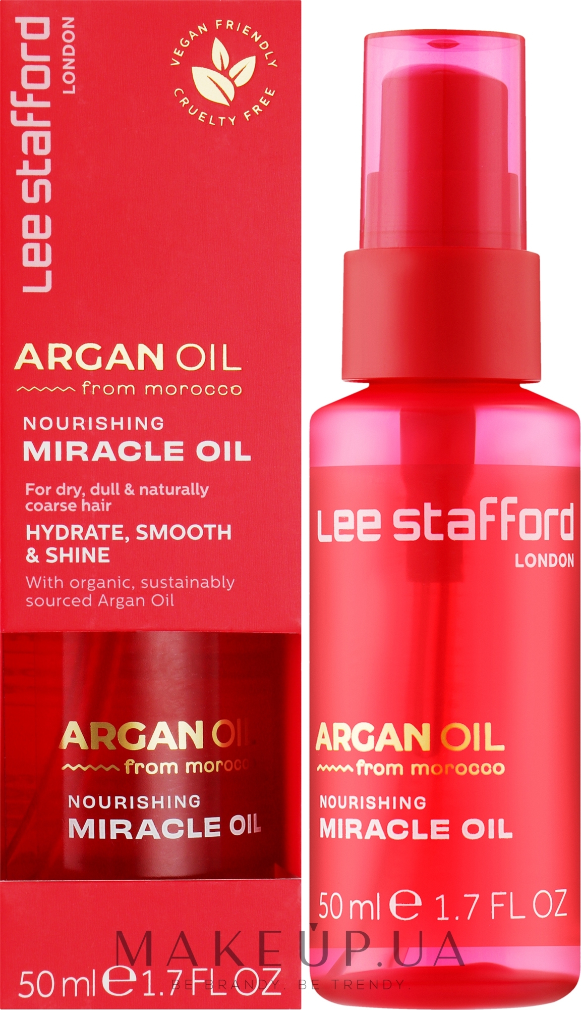 Аргановое масло для волос - Lee Stafford Argan Oil from Morocco Nourishing Miracle Oil — фото 50ml