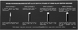 Набір пензлів - Okis Brow Brush Set Black Limited Edition — фото N2