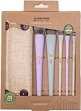 Набір пензлів для макіяжу, 5 шт. - Beter Natural Fiber Makeup Brush Set — фото N1