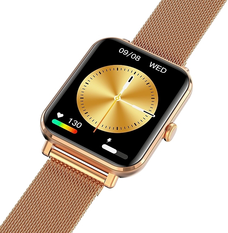 Смарт-часы, золото, металл - Garett Smartwatch GRC Classic — фото N2