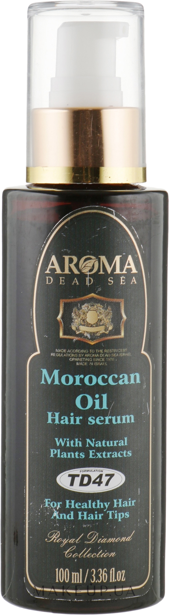 Серум для волос с маслом аргании - Aroma Dead Sea Moroccan Oil — фото 100ml