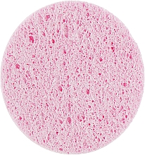 Спонж для умывания "Круг", розовый, 7 см №978 - Dark Blue Cosmetics — фото N1