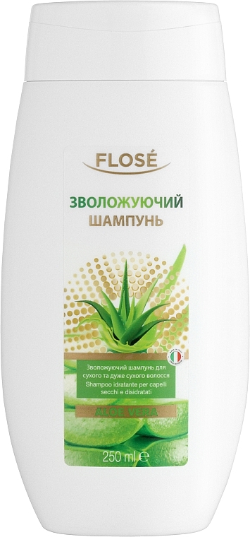 Увлажняющий шампунь для сухих и очень сухих волос - Flose Aloe Vera Hydrating Shampoo