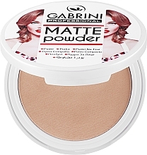 Парфумерія, косметика Матова пудра для обличчя  - Gabrini Professional Matte Make Up Powder