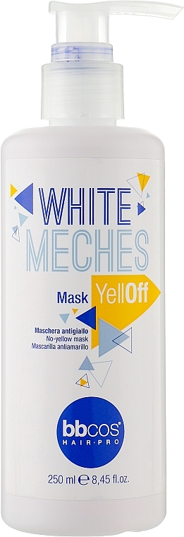Маска для освітленого волосся - BBcos White Meches Yell-Off
