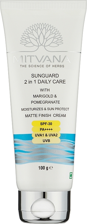 Солнцезащитный крем 2в1 для ежедневного ухода - Mitvana Sunguard 2in1 Daily Care SPF 30 PA++++ — фото N3
