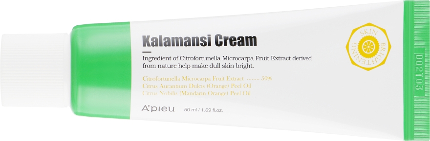 Осветляющий крем для лица с экстрактом каламанси - A'pieu Kalamansi Cream — фото N2