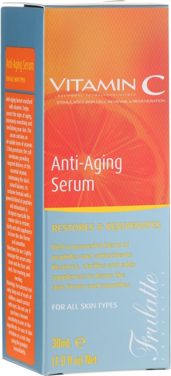Сироватка для обличчя, з вітаміном С - Frulatte Vitamin C Anti-Aging Face Serum — фото N1
