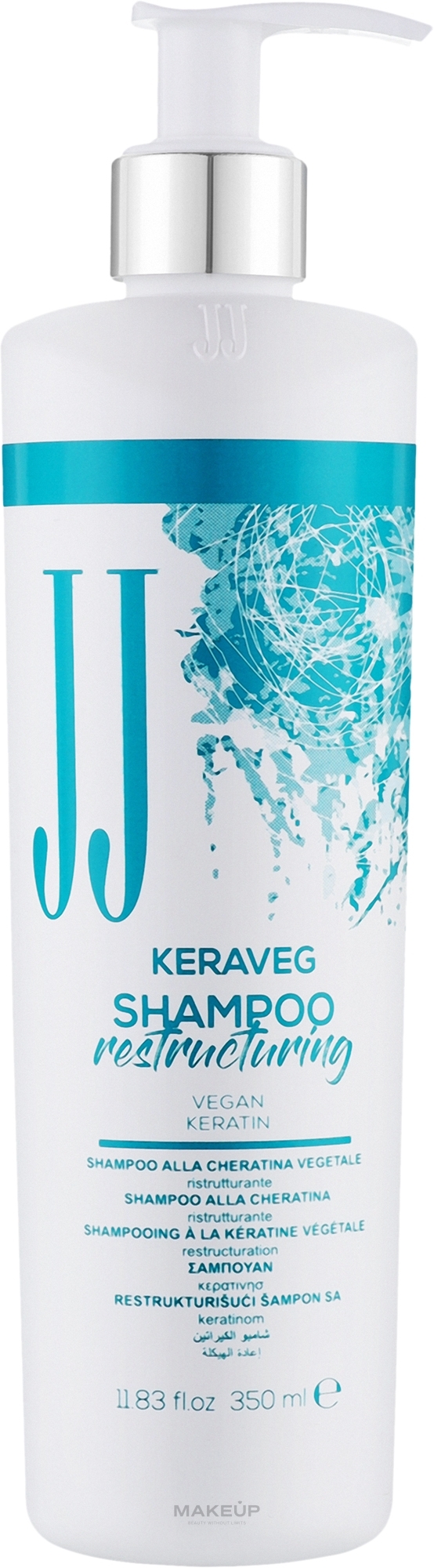 Восстанавливающий шампунь для волос с кератином - JJ Keraveg Shampoo Restructuring — фото 350ml