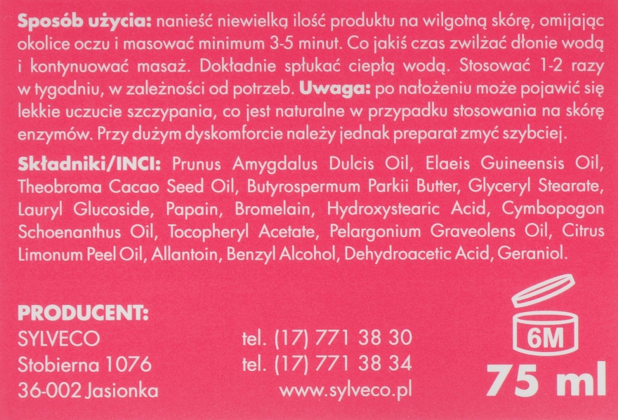 Скраб для обличчя з ензимами - Sylveco — фото N3