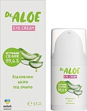 Крем для кожи вокруг глаз - Dr. Aloe Eye Cream — фото N2