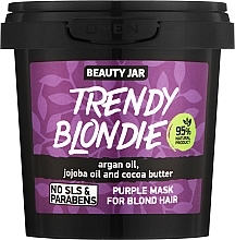 Фіолетова маска для світлого волосся - Beauty Jar Trendy Blondie For Blond Hair Purple Mask — фото N1