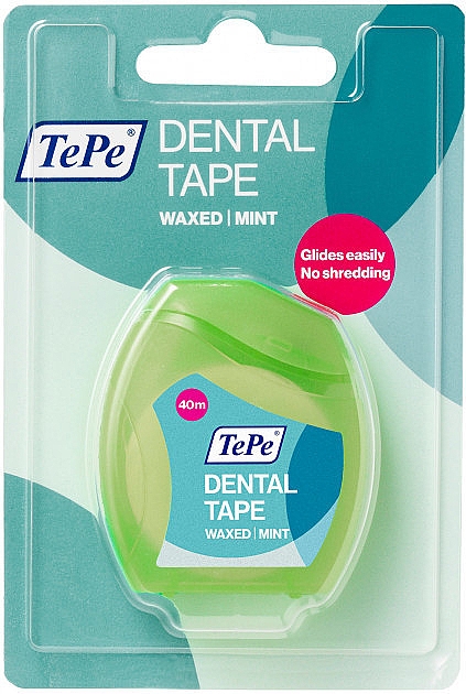Зубная нить, 40 м - TePe Dental Tape Waxed Mint — фото N1