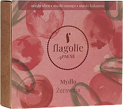 Натуральне мило для рук і тіла "Журавлина" - Flagolie by Paese Cranberry — фото N1