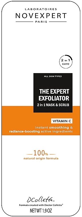 УЦЕНКА Маска-скраб для лица - Novexpert Vitamin C The Expert Exfoliator Mask & Scrub * — фото N4