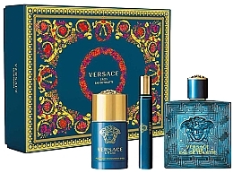 Духи, Парфюмерия, косметика Versace Eros Set - Набор (edt 100ml + edt 10ml + deo/75ml)