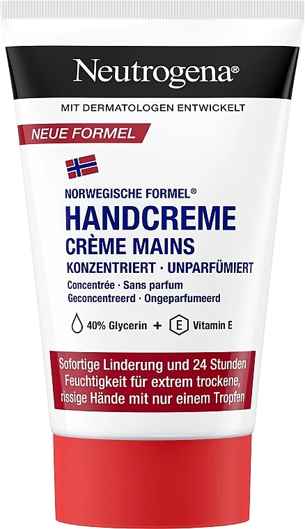 Концентрированный крем для рук без запаха "Норвежская формула" - Neutrogena Norwegian Formula Concentrated Hand Cream  — фото N1