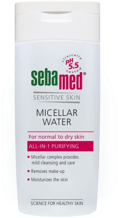 Міцелярна вода для нормальної і сухої шкіри - Sebamed Sensitive Skin Micellar Water For Normal & Dry Skin — фото N1