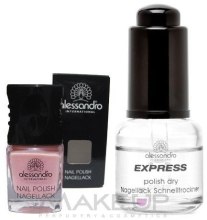 Духи, Парфюмерия, косметика Набор - Alessandro International Express Set (nail/5ml + polish dry/14ml)