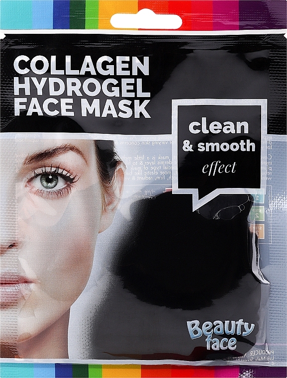 Колагенова маска з чорною глиною - Face Beauty Collagen Hydrogel Mask — фото N1