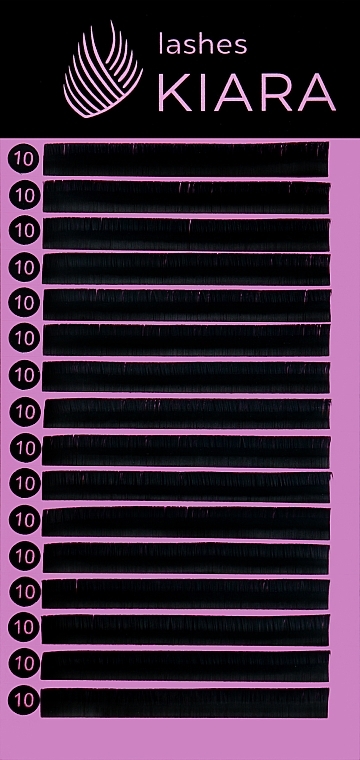 Ресницы для наращивания C 0,10 (10 mm) - Kiara Lashes  — фото N1