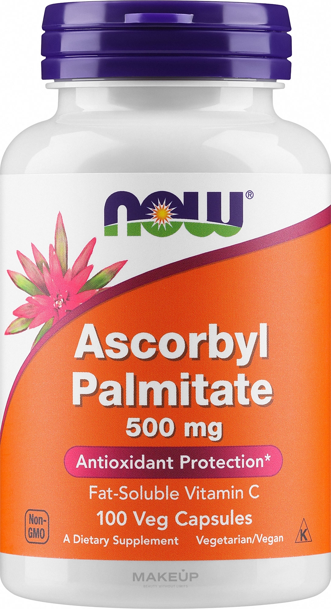 Харчова добавка "Аскорбілпальмітат", 500 мг - Now Foods Ascorbyl Palmitate — фото 100шт