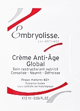 ПОДАРОК! Антивозрастной крем для лица - Embryolisse Anti-Age Global Cream 60+ (пробник) — фото N1