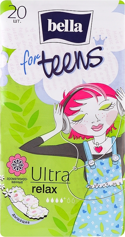 Прокладки For Teens Ultra Relax, 20 шт - Bella — фото N1