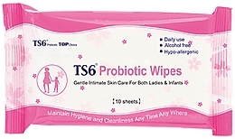 ПОДАРУНОК! Очищувальні серветки для інтимної зони - TS6 Lady Health Probiotic Wipes — фото N1