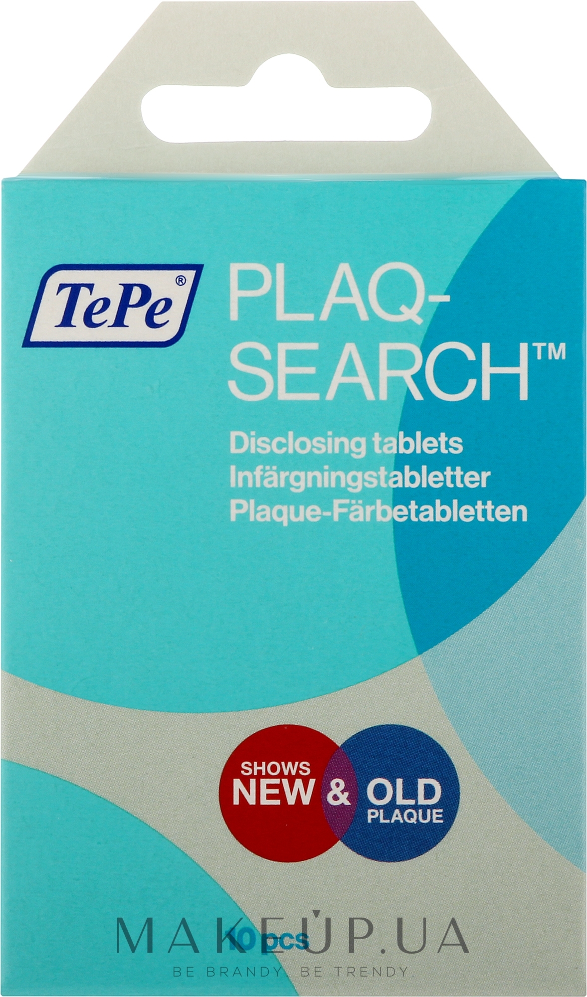 Таблетки для ідентифікації зубного нальоту - TePe PlaqSearch — фото 10шт
