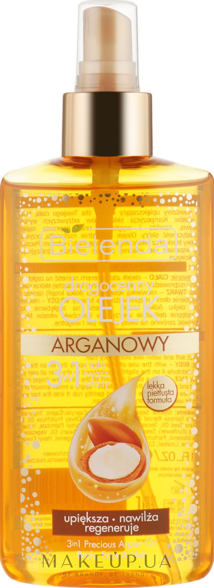 Арганова олія 3 в 1 для тіла, обличчя та волосся - Bіelenda Drogocenny Olejek  — фото 150ml
