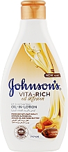 Парфумерія, косметика Живильний лосьйон для тіла з олією мигдалю й маслом ши - Johnson’s® Vita-rich Oil-In-Lotion