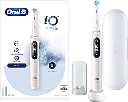 Електрична зубна щітка, біла - Oral-B Braun iO Серія 6 — фото N3