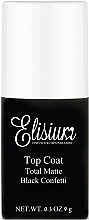 Топ для гель-лака - Elisium Top Coat Total Matte Black Confetti — фото N1
