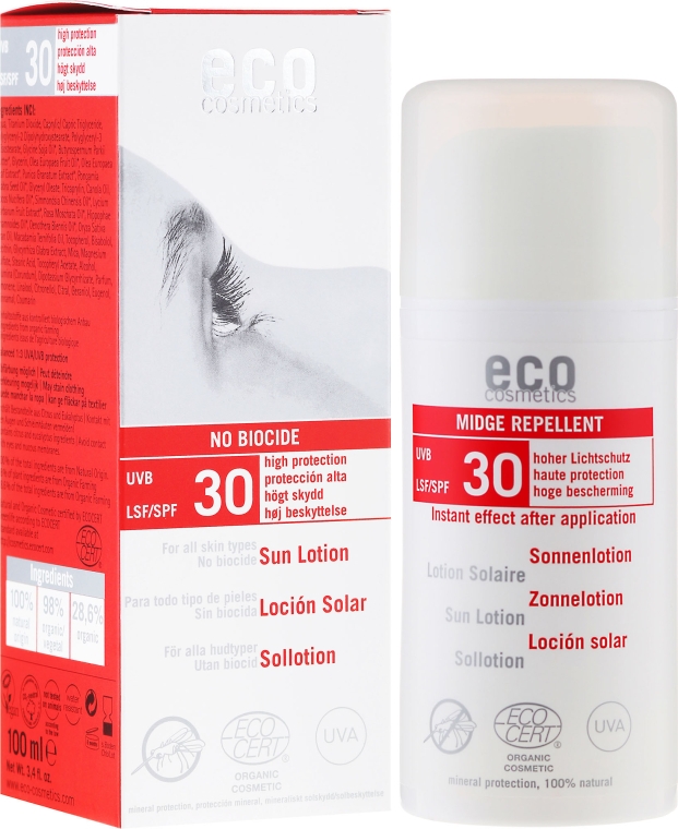 Лосьон для защиты от солнца и укусов комаров - Eco Cosmetics Sonnenlotion LSF 30 — фото N1