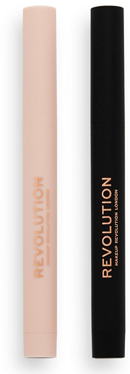 Набор карандашей для контура и оформления глаз - Makeup Revolution Contour & Shadow Crayons (eye/cr/2x1,2g) — фото N1