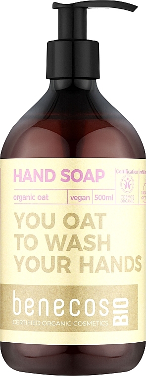 Мыло для рук - Benecos Hand Soap With Organic Oats — фото N1