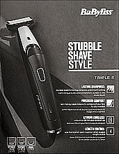 УЦЕНКА Триммер для бороды и усов, T880E - BaByliss Stubble Shave Style Triple S * — фото N2