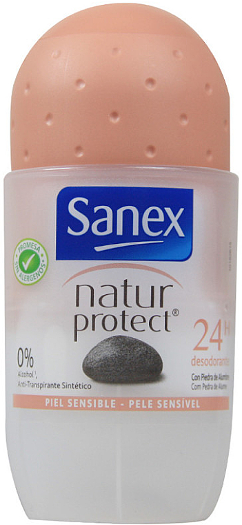 Кульковий дезодорант - Sanex Naturprotect Sensitive Skin Roll-On Deodorant — фото N1