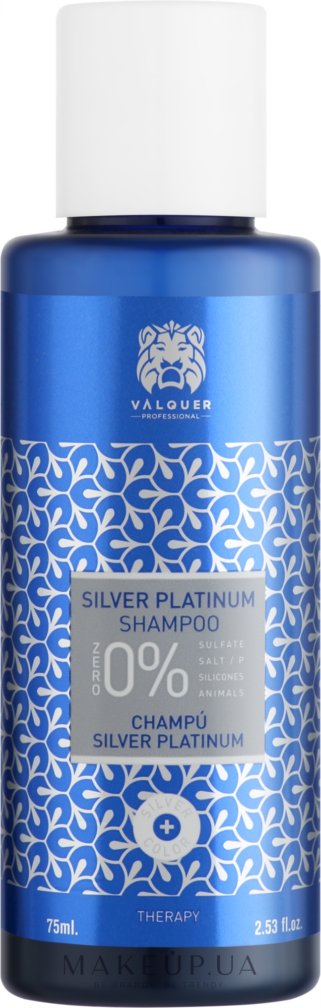 Шампунь для волосся - Valquer SIlver Platinum Shampoo — фото 75ml
