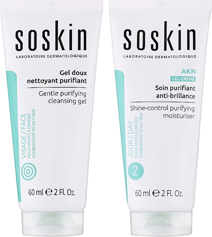 Матирующий гель-крем 3в1 - Soskin Shine-Control Purifying Moisturiser — фото N1