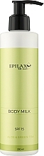 Парфумерія, косметика Молочко після депіляції SPF15 із пантенолом "Aloe&Green Tea" - Epilax Silk Touch Body Milk
