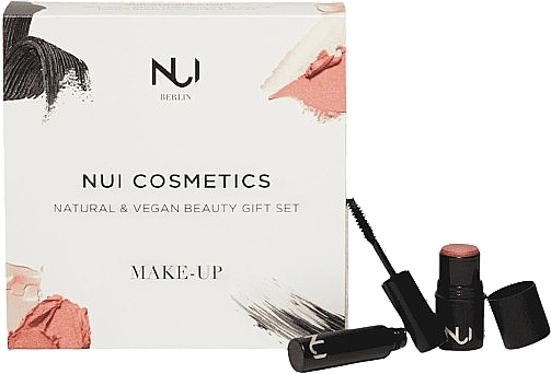 Набір - NUI Cosmetics Vegan & Natural Mindful Make-up Set (mascara/7.5ml + blush/5g) — фото N1