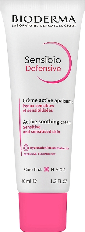 УЦЕНКА Легкий крем для чувствительной кожи - Bioderma Sensibio Defensive Active Soothing Cream * — фото N1