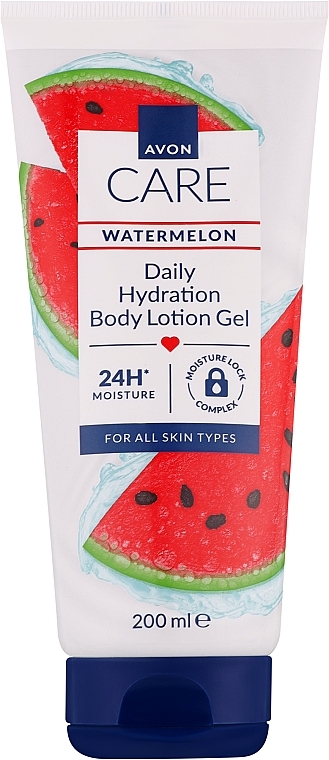 Гелевий бальзам для тіла "Кавун" - Avon Care Watermelon Daily Hydration Body Lotion Gel — фото N1