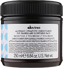 Кондиціонер для натурального та фарбованого волосся (морська хвиля) - Davines Alchemic Conditioner Marine Blue — фото N1