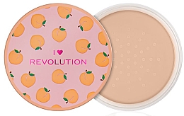 Рассыпчатая пудра для лица персиковая - I Heart Revolution Loose Baking Powder Peach — фото N4