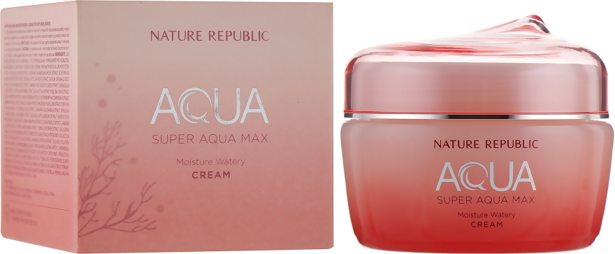 Зволожувальний крем для сухої шкіри - Nature Republic Super Aqua Max Moisture Watery Cream