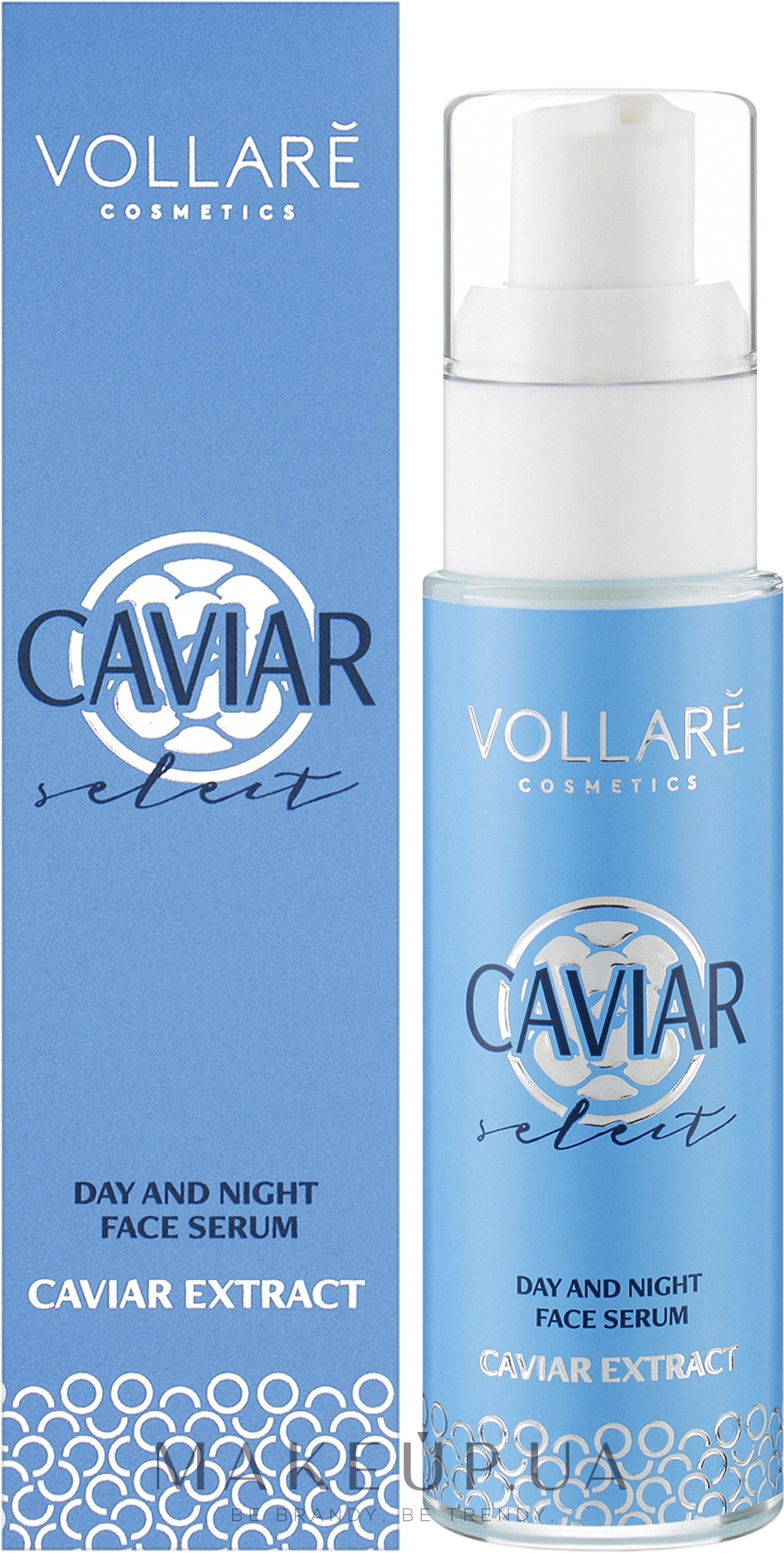 Омолоджувальна сироватка для обличчя з чорною ікрою - Vollare Cosmetics Caviar Extract Day And Night Face Serum — фото 30ml