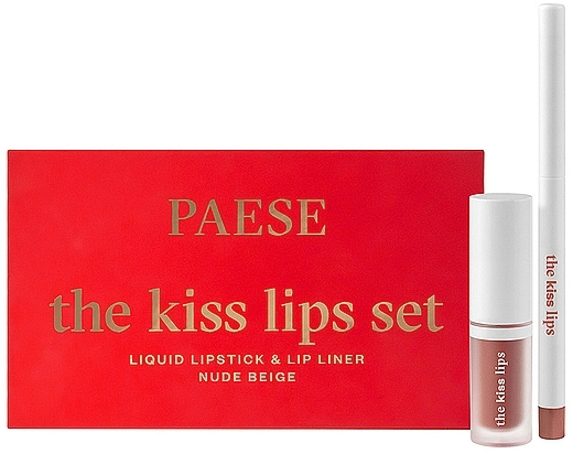 Набор - Paese The Kiss Lips (lipstick/3.4ml + lip pencil/0.3g) — фото N1